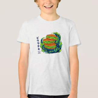 Camiseta Triblenda Kawaii Matcha Cream Pancakes Ocean Wave Art