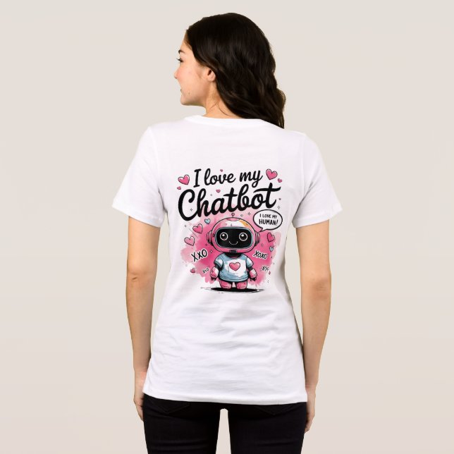 Camiseta Triblenda 🤖 Kawaii Me Encanta Mi Ai Chatbot Cute BFF Compan (Reverso Completo)