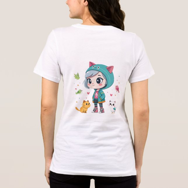 Camiseta Triblenda Kawaii Pet Harmony (Reverso )