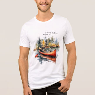 Camiseta Triblenda Kayak de Acuarela en el Lago