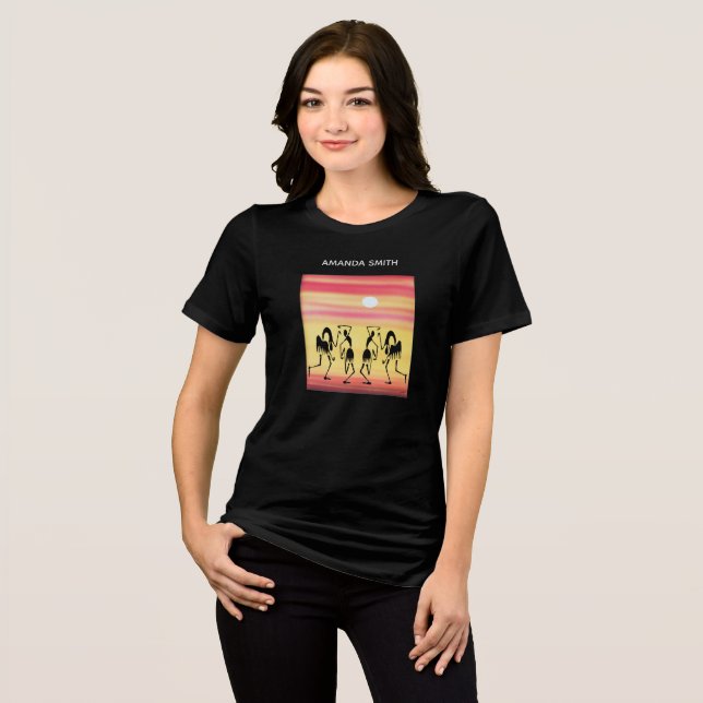 Camiseta Triblenda Kenia africana corteja danza de las vacaciones de  (Anverso Completo)