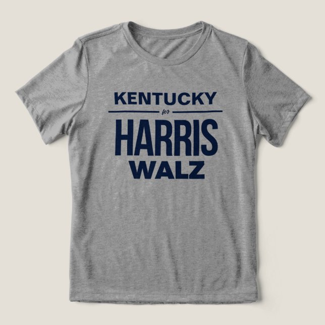 Camiseta Triblenda Kentucky para Harris Walz (Diseño delantero )
