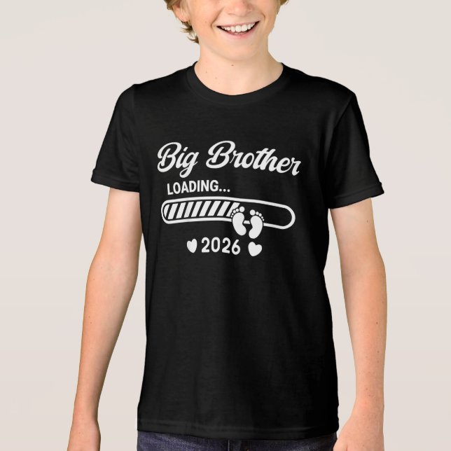 Camiseta Triblenda Kids Big Brother Cargando 2026, Ascendido A Herman (Anverso)