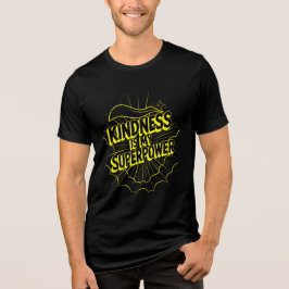 Camiseta Triblenda Kindness is My Superpower Neon Comic Style Design