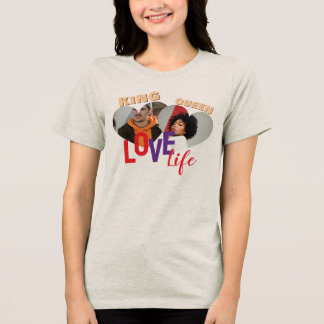 Camiseta Triblenda King & Queen Love Life Romántica Mujer 