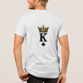 Camiseta Triblenda King Spade K – Minimal Couple Matching Design