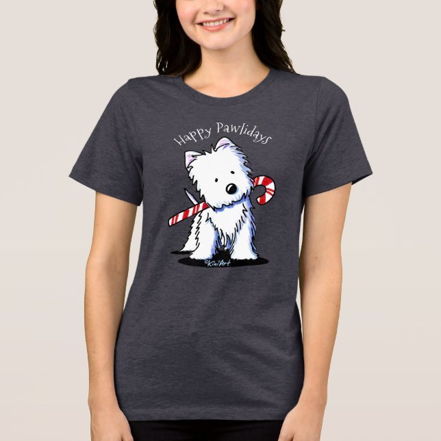 Camiseta Triblenda KiniArt Caramelo Westie  (Anverso)