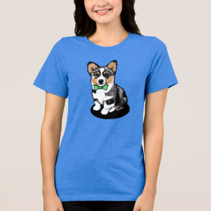 Camiseta Triblenda KiniArt Merle Corgi Camiseta de Cachorro