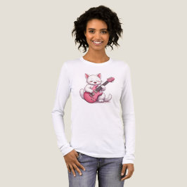 Camiseta Triblenda Kitten Playing Guitar