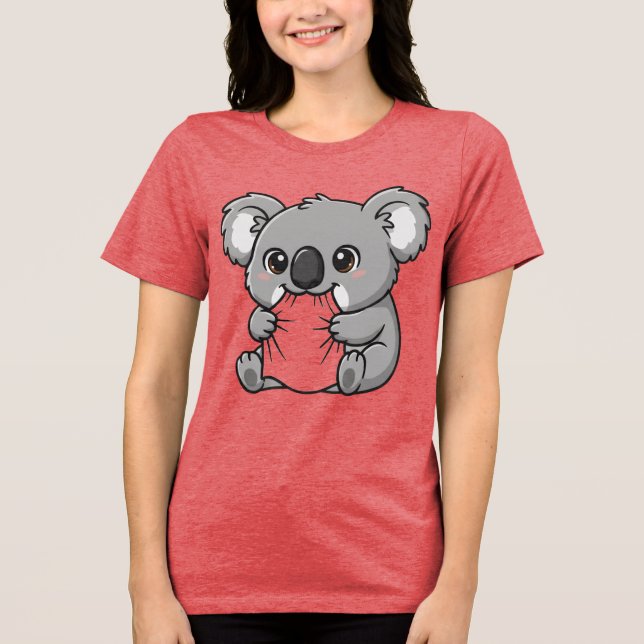 CAMISETA TRIBLENDA KOALA DESING T-SHIRT FOR WOMEN (Anverso)