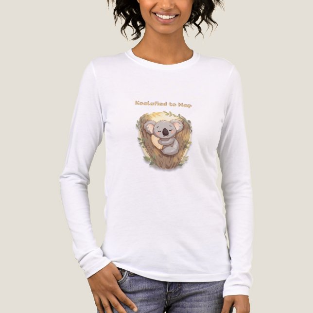Camiseta Triblenda "Koalafied to Nap – Cute Sleepy Koala T-Shirt" (Anverso)