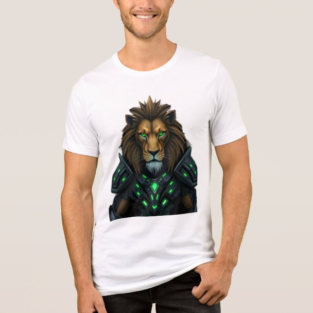 Camiseta Triblenda Königlicher Löwe – Neon Power (Anverso)