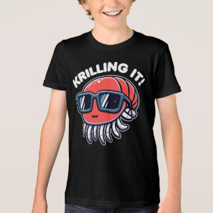 Camiseta Triblenda Krilling It Funny Pun Of Krill