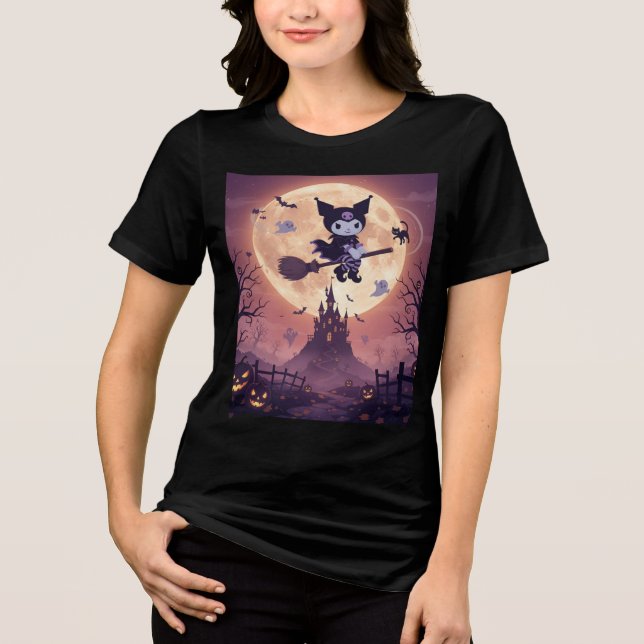 Camiseta Triblenda Kuromi On Halloween Night (Anverso)