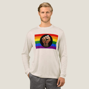 Camiseta Triblenda La bandera de color de gente queer de SlipperyJoe'