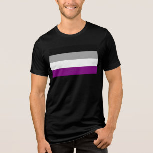 Camiseta Triblenda La bandera del orgullo asexual de SlipperyJoe enfa