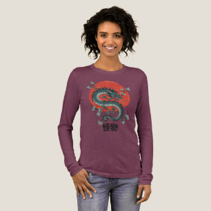 Camiseta Triblenda La bestia mítica se levanta bajo el sol rojo
