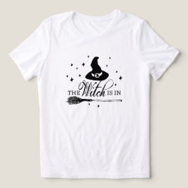 Camiseta Triblenda La Bruja Está Adentro | Sombrero de Bruja y Escoba