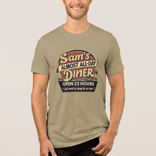 Camiseta Triblenda La cafetería de 23 horas de Sam