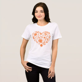 Camiseta Triblenda La Calabaza del Otoño Cae El Corazón
