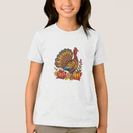 Camiseta Triblenda La camiseta de las calabazas de la Turquía del Día