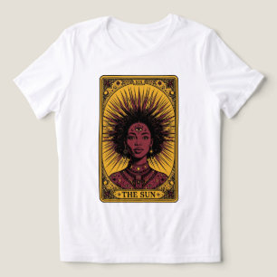 Camiseta Triblenda La carta del Sol Tarot XIX - Diosa del Sol Negro C