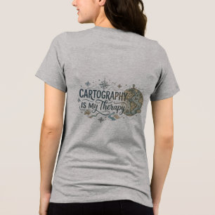 Camiseta Triblenda La cartografía es mi terapia para mujeres