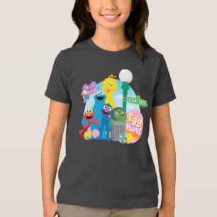 Camiseta Triblenda La caza de huevos de Semana Santa de Plaza Sésamo