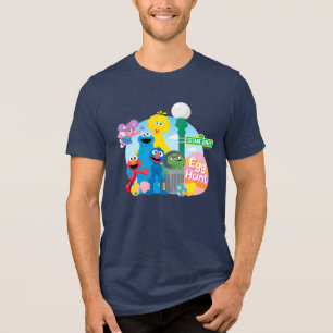 Camiseta Triblenda La caza de huevos de Semana Santa de Plaza Sésamo
