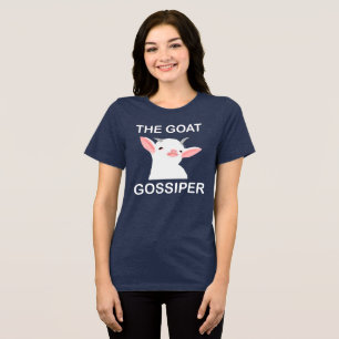 Camiseta Triblenda La chivata cotilla Ilustración divertida de cabra
