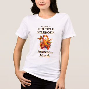 Camiseta Triblenda La cinta del mes de sensibilización sobre la escle