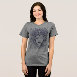 Camiseta Triblenda La Corona Dorada: Edición de Arte de Línea con Tin