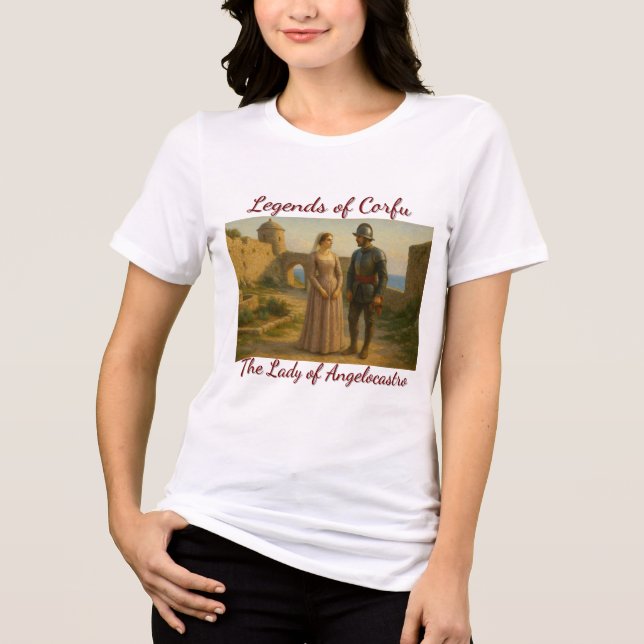 Camiseta Triblenda La dama de Angelocastro. Leyendas de Corfú (Anverso)
