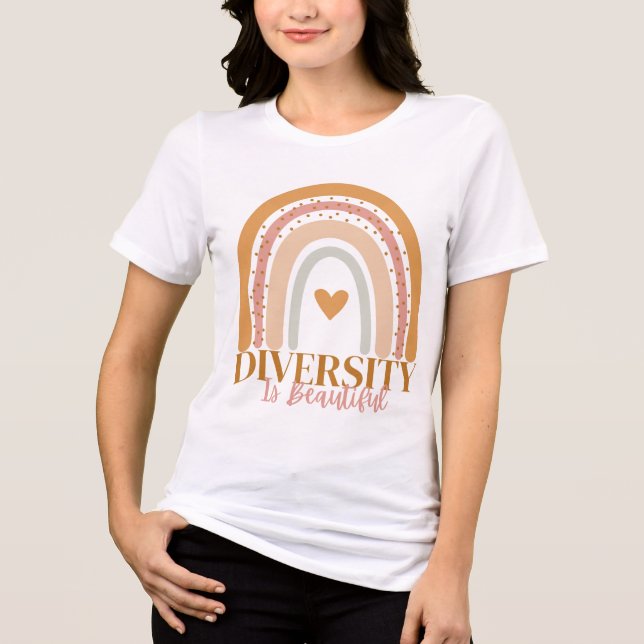 Camiseta Triblenda La diversidad es hermosa (Anverso)