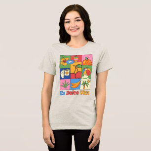 Camiseta Triblenda La Dolce Vita Retro Pop Art de Verano