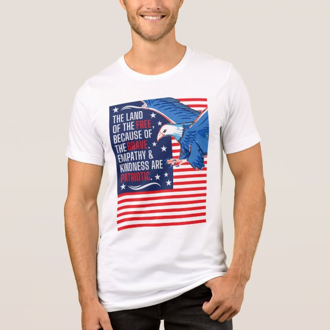 Camiseta Triblenda La empatía y la amabilidad son patriotas (Anverso)