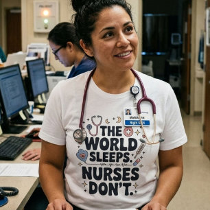 Camiseta Triblenda La enfermera del mundo duerme No es divertido Rega