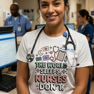 Camiseta Triblenda La enfermera del mundo duerme No es divertido Rega