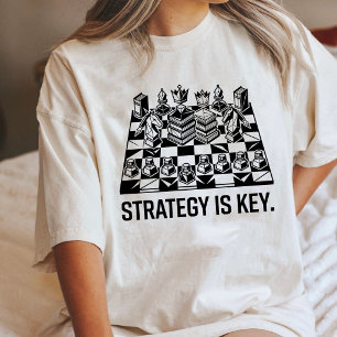 Camiseta Triblenda La estrategia de ajedrez es un diseño intelectual