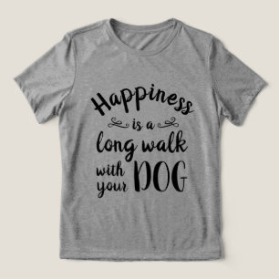 Camiseta Triblenda La felicidad es... Camiseta divertida para perros