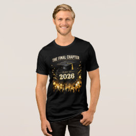 Camiseta Triblenda La fiesta de graduación elegante del capítulo fina