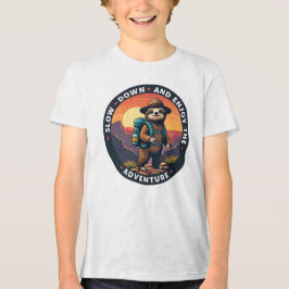 Camiseta Triblenda La franja blanca se desacelera y disfruta la avent