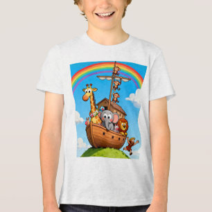 Camiseta Triblenda La Gran Aventura del Arca de Noé - Animales Adorab