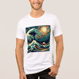 Camiseta Triblenda La Gran Ola, la ola de Kanagawa v1