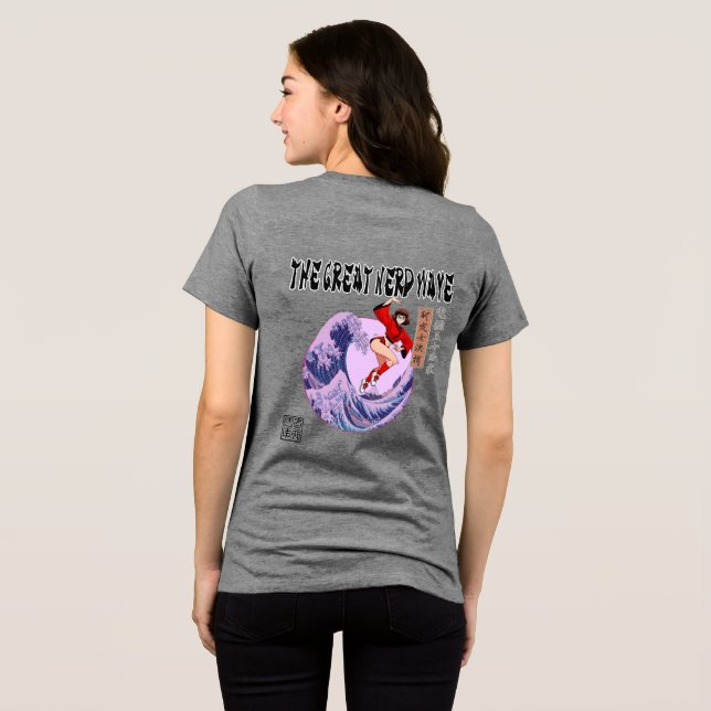 Camiseta Triblenda La Gran Ola Nerd (Reverso Completo )