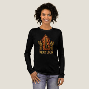 Camiseta Triblenda La guitarra es mi religión - Reza fuerte