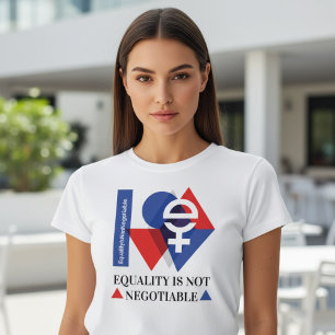 Camiseta Triblenda La igualdad personalizada no es negociable Día Int