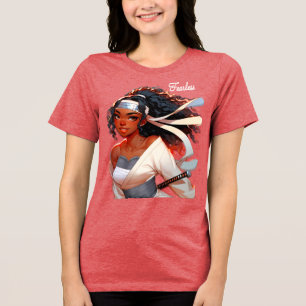 Camiseta Triblenda La intrépida luchadora de Anime en Samurai