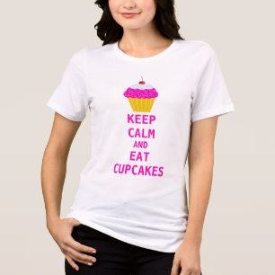 Camiseta Triblenda La Loca Dama De Gato Come Pasteles Tranquilos Come
