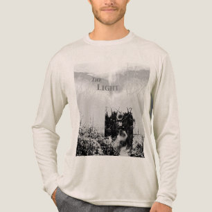 Camiseta Triblenda "La luz" en el mensaje Inspirador gris negro